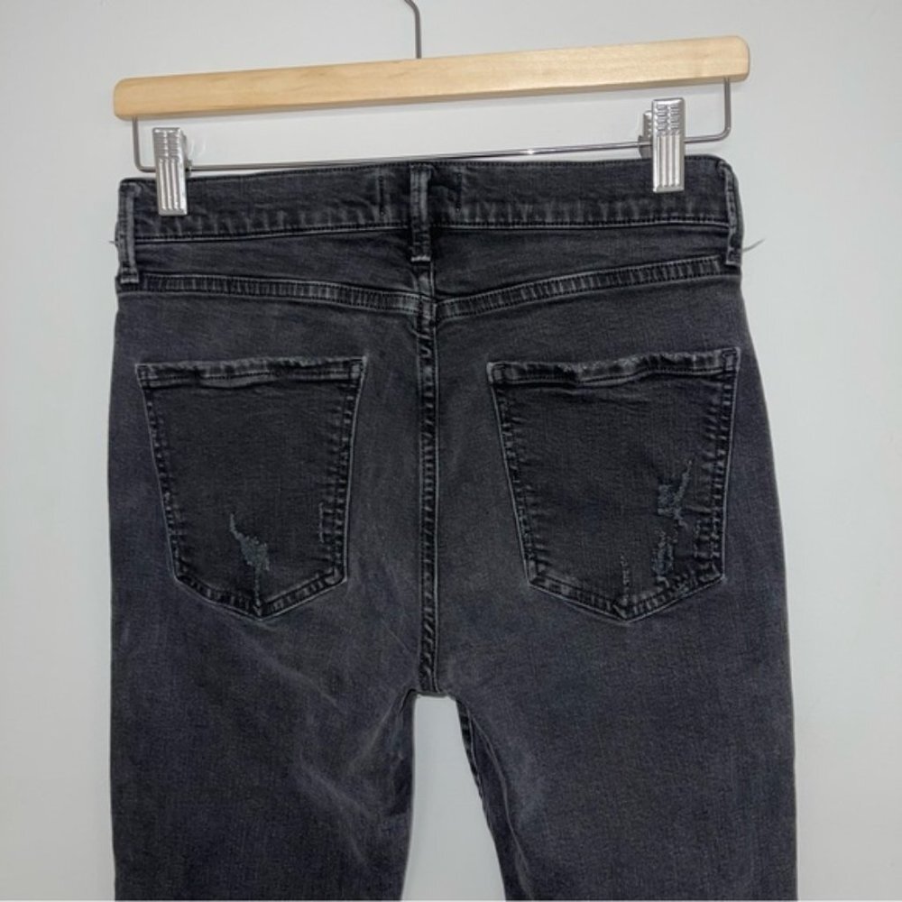 Agolde Jeans Women's Size 28 Black Wash Feel Good Distressed Ripped Ankle - Picture 6 of 9